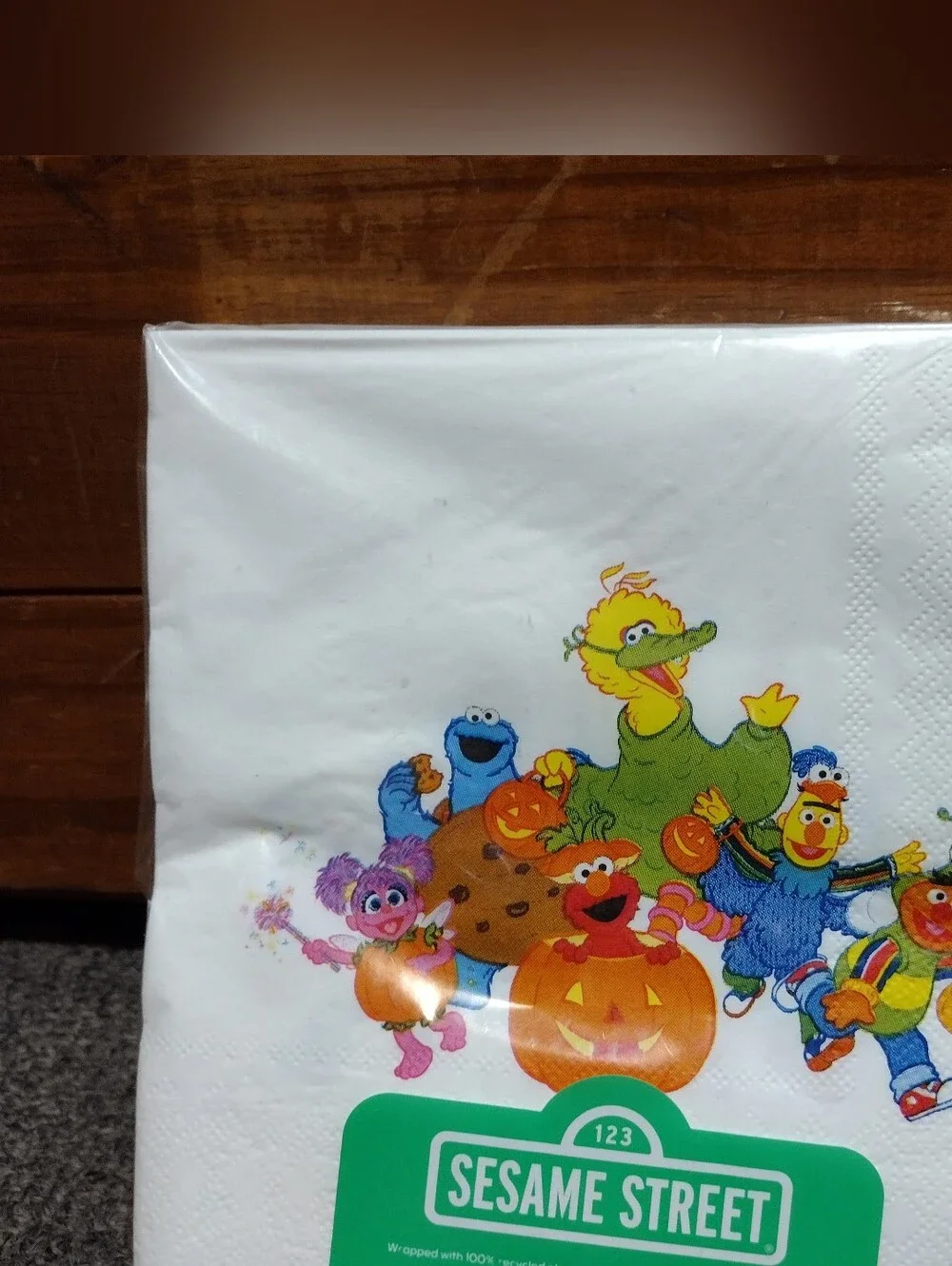 Sesame Street Colorful Halloween Character Party Napkins 80 CT